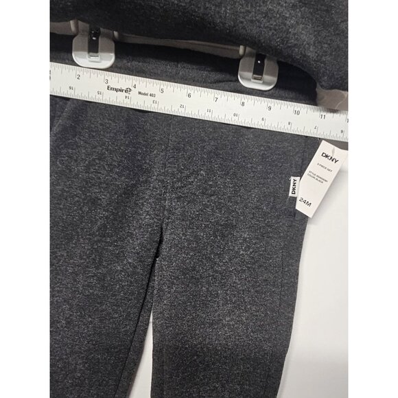 DKNY  24M, Set Of 3, Grey Pull Over Jacket/Grey Pants/ Crew Neck Logo T Shirt - Picture 5 of 8